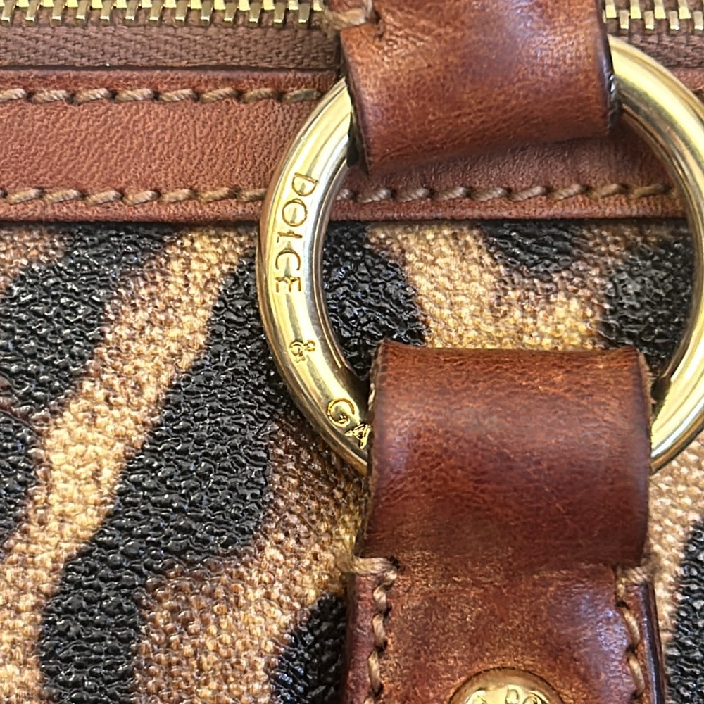 Dolce & Gabbana Brown and Black Leopard Print Tote - Picture 4 of 16